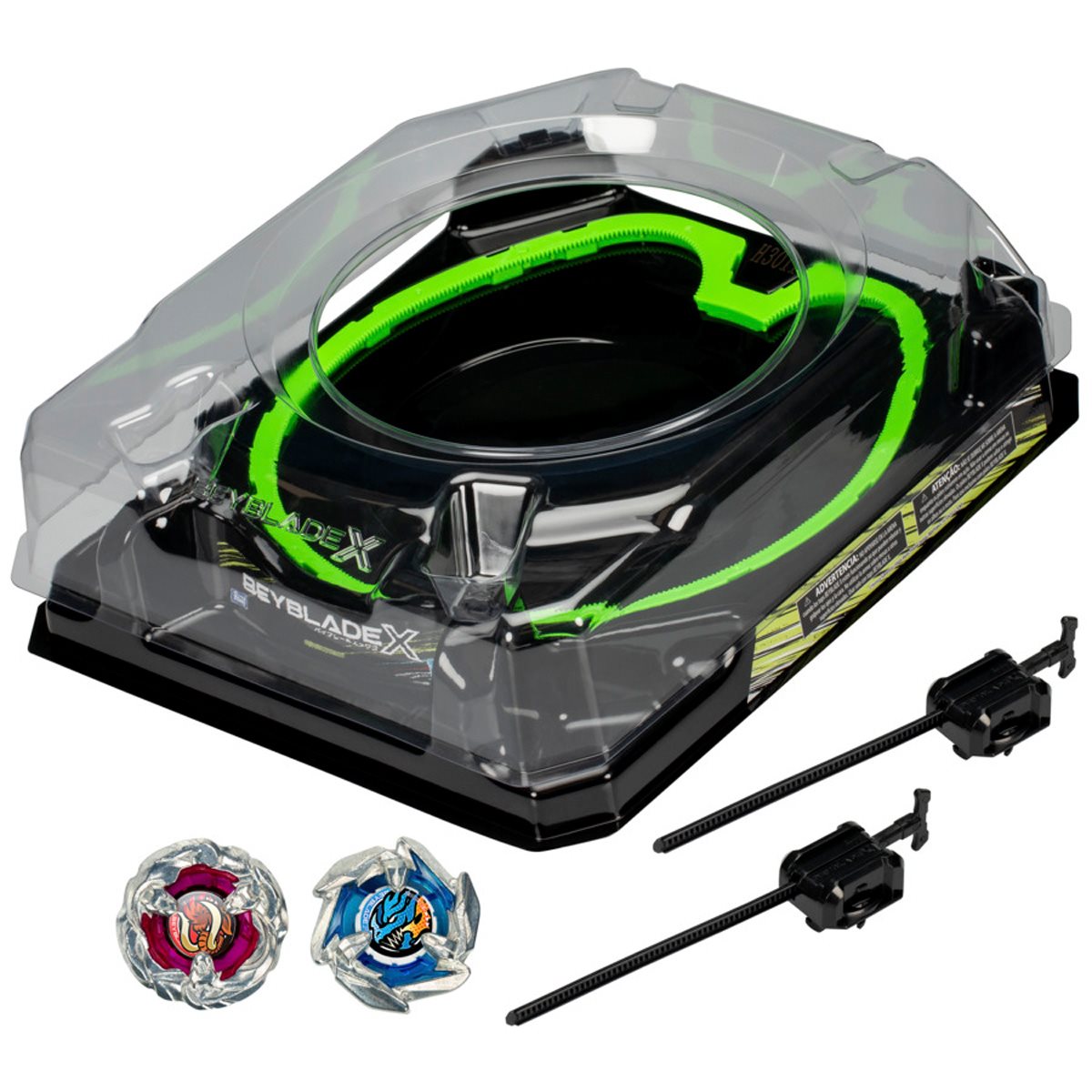 Beyblade X Xtreme Battle Set with Beystadium Arena featuring X-Celerator Rail