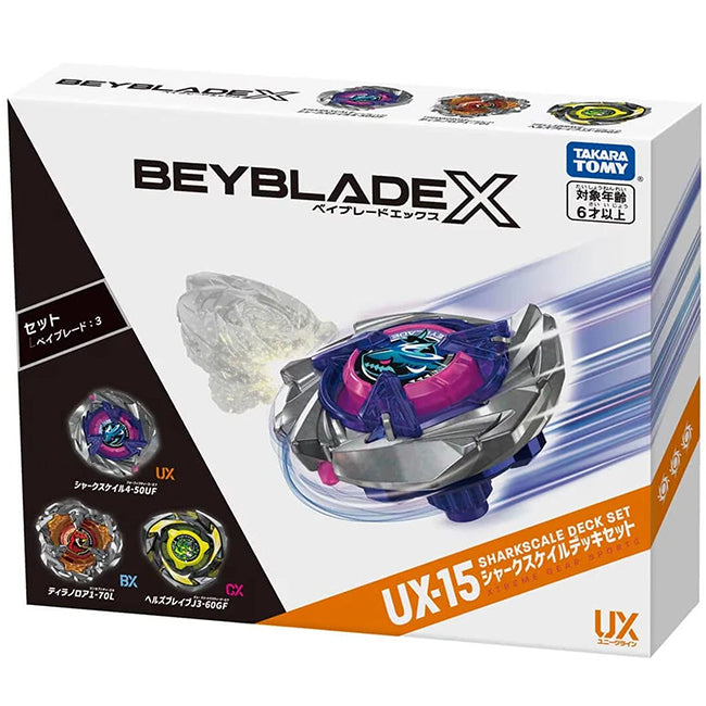 Takara Tomy Beyblade X UX-15 Deck Set Shark Scale Deck Set ***PRE-ORDER***