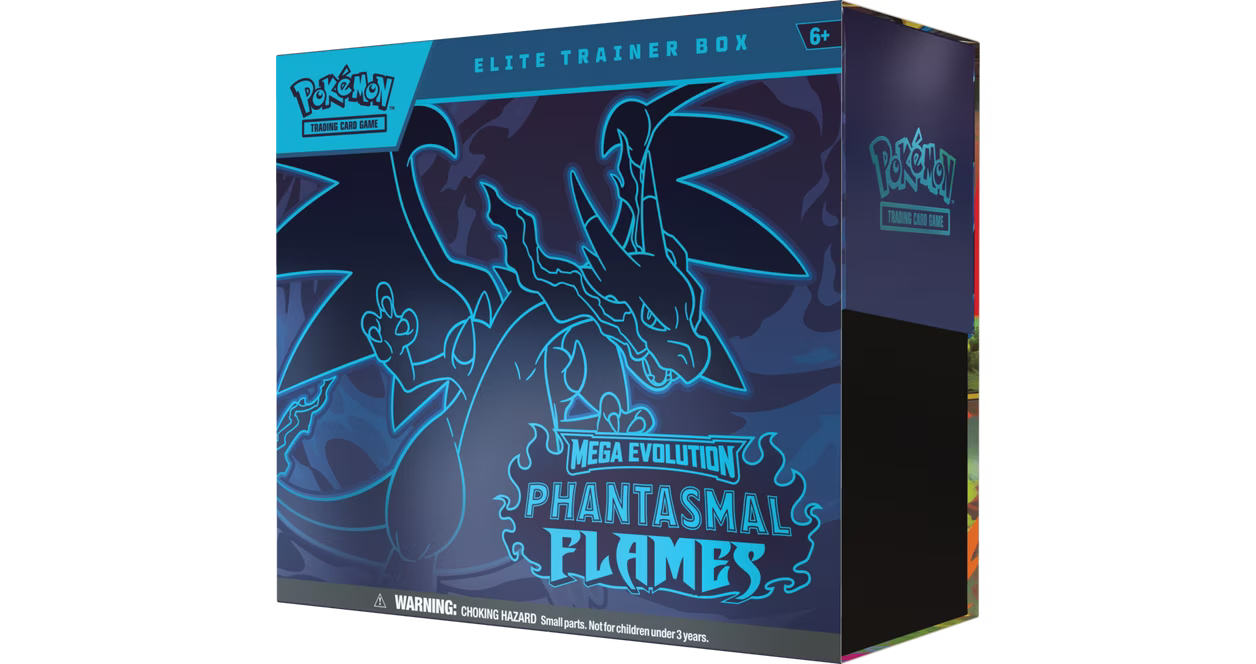 pokemon trading card game phantasmal flames elite trainer box Pokémon TCG: Mega Evolution-Phantasmal Flames Elite Trainer Box ***PRE – DMK Esports