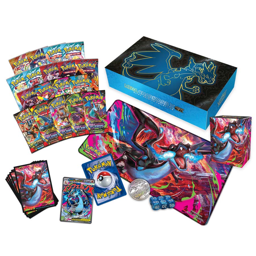 POKEMON TCG: MEGA CHARIZARD X EX ULTRA-PREMIUM COLLECTION ***PRE-ORDER DMK Esports POKEMON TCG: MEGA CHARIZARD X EX ULTRA-PREMIUM COLLECTION ***PRE-ORDER DMK Esports