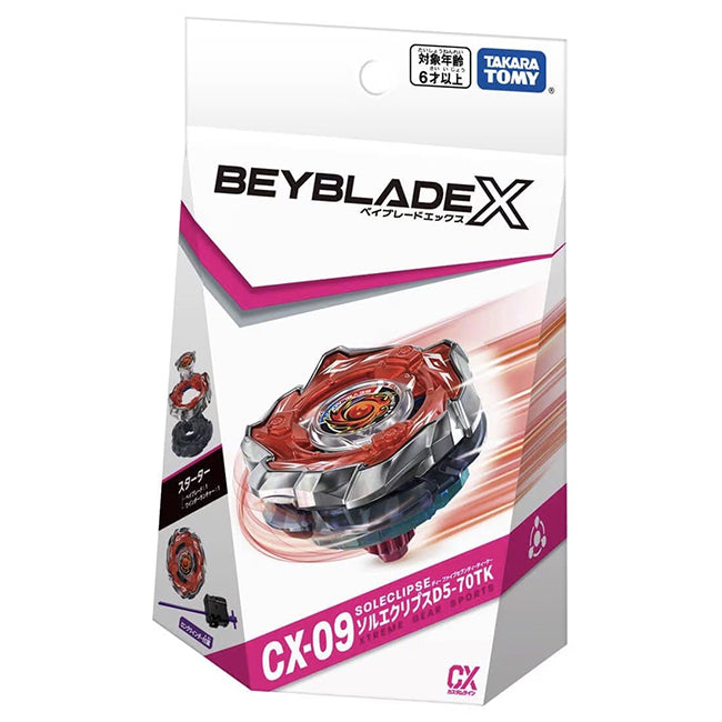 Takara Tomy Beyblade X CX-09 Starter Sol Eclipse D5-70TK ***PRE-ORDER***