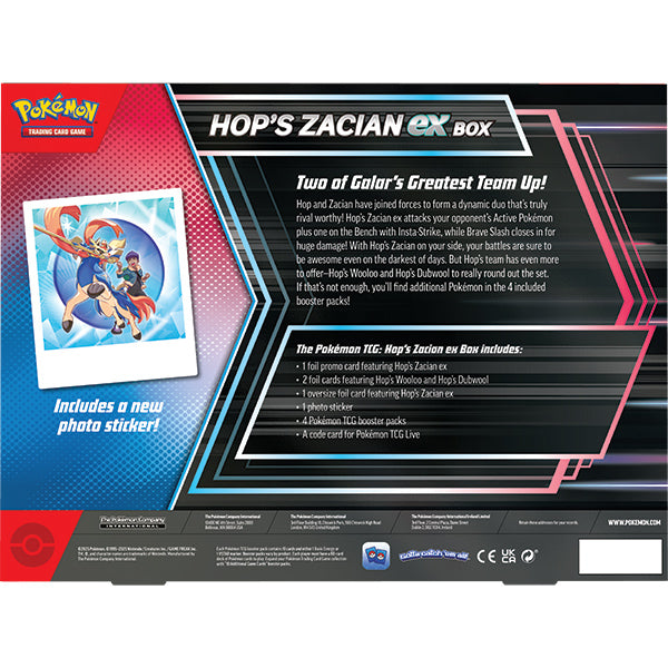 Pokémon TCG: Hop’s Zacian ex Box *PRE-ORDER*